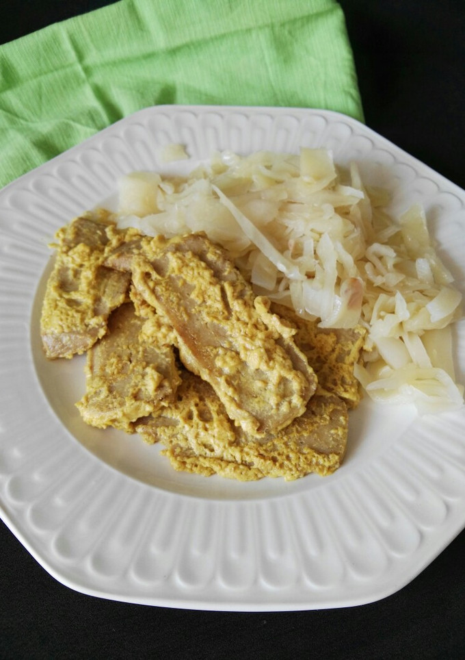 Una foto de Seitan a la mostaza