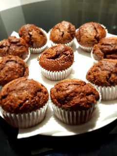 Una foto de Magdalenas de chocolate