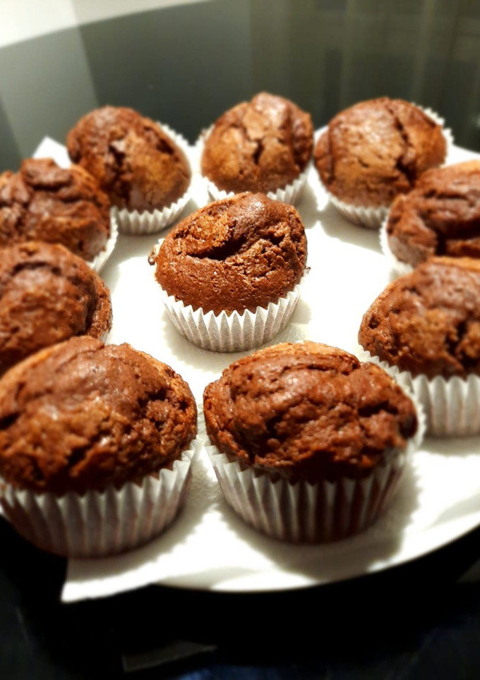 Una foto de Magdalenas de chocolate
