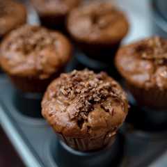 Una foto de Cupcake de manzana y pecanas