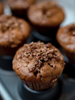 Una foto de Cupcake de manzana y pecanas