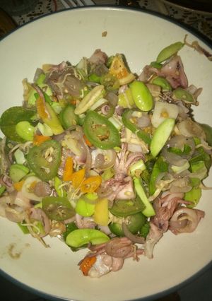 Foto resep Tumis Cumi Asin Pete