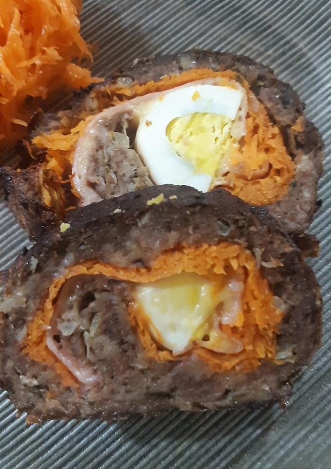 Una foto de Pan de carne relleno