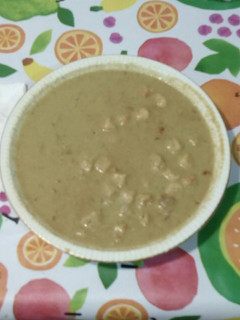 Una foto de Sopa fría de ensalada