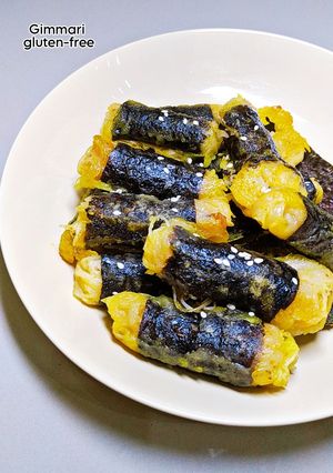 Foto resep Gimmari gluten-free : Korean Deep Fried Seaweed Roll ✨