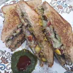 A picture of Mint masala sandwich.