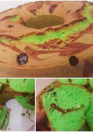 Foto resep Bolu pandan coklat