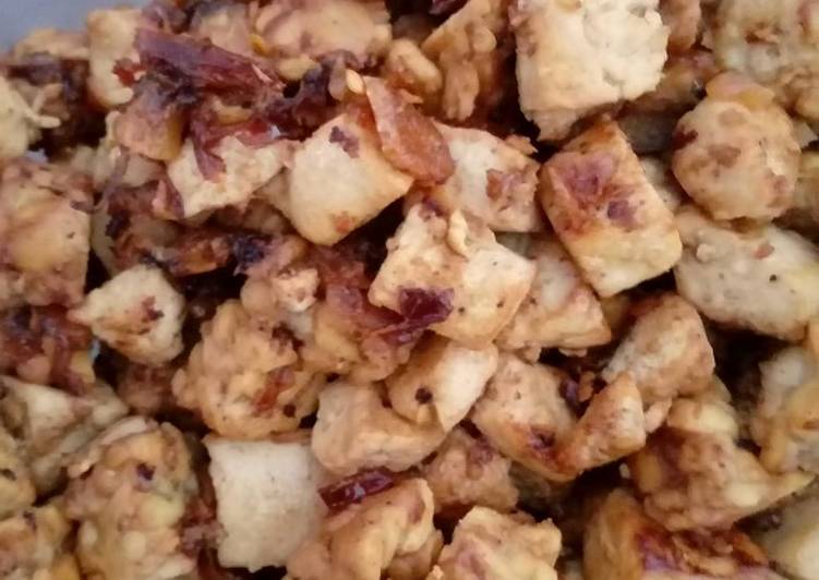Orek tahu tempe sederhana