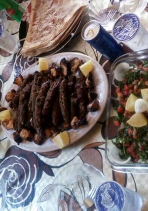 صورة لوصفة مشاوي وسلطاتها🎋🎋