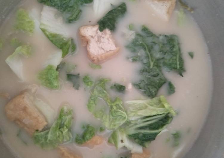 Cara Gampang Membuat Sayur bobor sawi dan sambal terasi, Enak