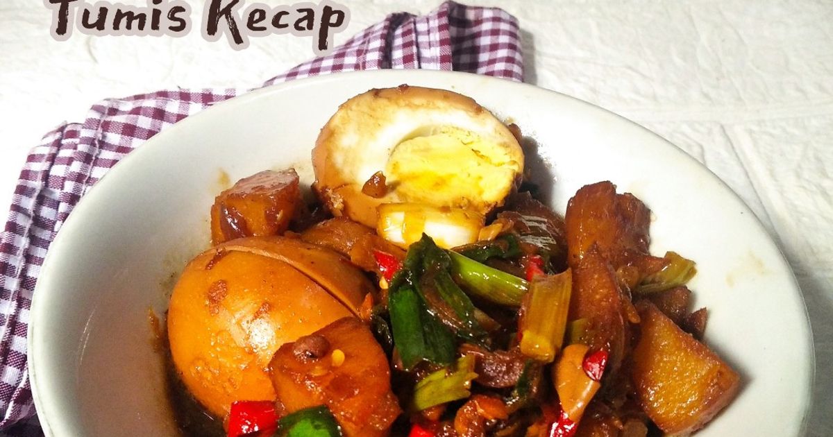 Telur Kentang Tumis Kecap