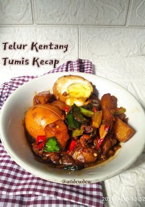 Foto resep Telur Kentang Tumis Kecap