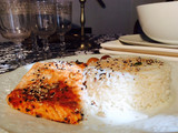 Salmón fácil con vegetales