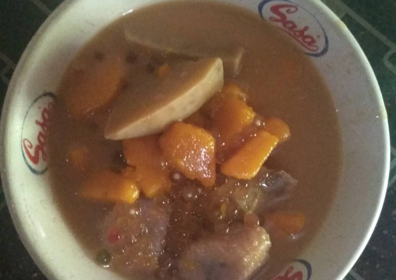 21.Kolak Ubi,Pisang,Sagu mutiara & Labu Orange