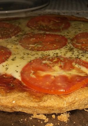 Una foto de Pizza Integral proteica y orgánica
