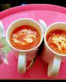Beet Tomato Creamy Soup