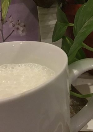 صورة لوصفة حليب بالموز 🍌🥛