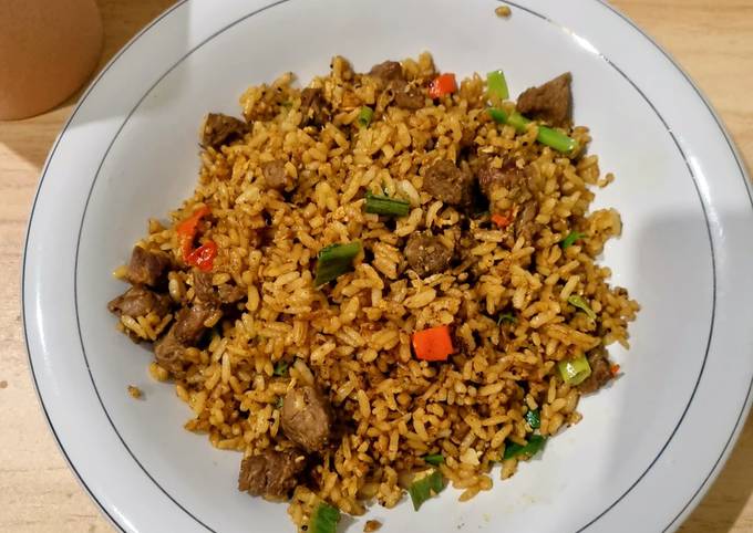 Recipe: Delicious Nasi Goreng Kari, Nasi Goreng Terenakkk😍