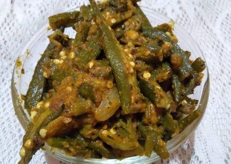 Spicy bhindi masala