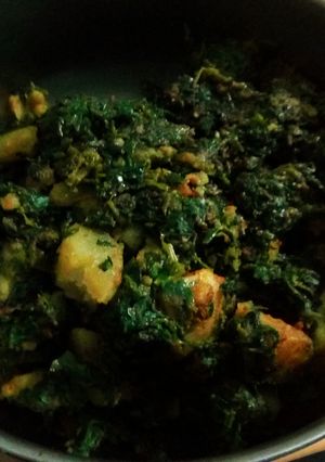 A picture of Aloo methi ki sabzi.