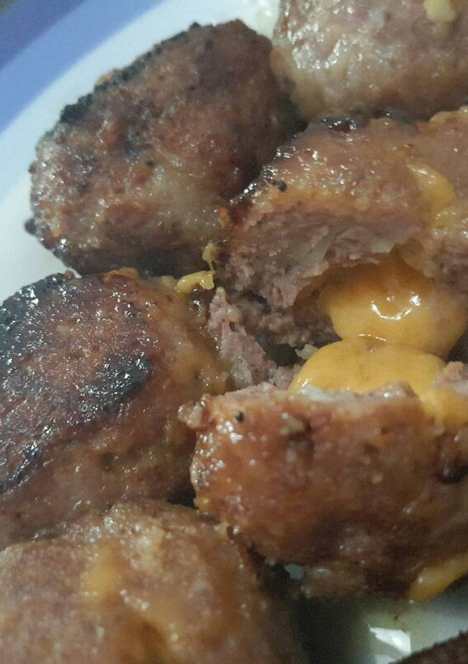 Una foto de Albóndigas Rellenas de Cheedar