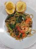 Spaghetti Kee Mao with Seafood