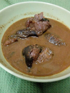 A picture of Goat Meat Pepper Soup.