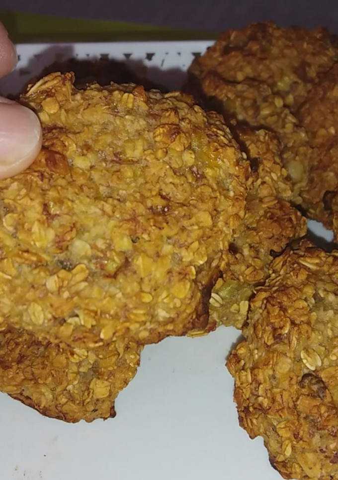 Una foto de Galletas de avena y plátano