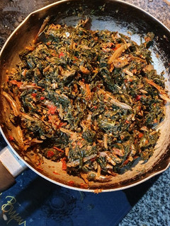 Foto resep Tumis daun singkong teri