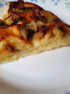 Reggeli banános palacsinta pite recept fotója