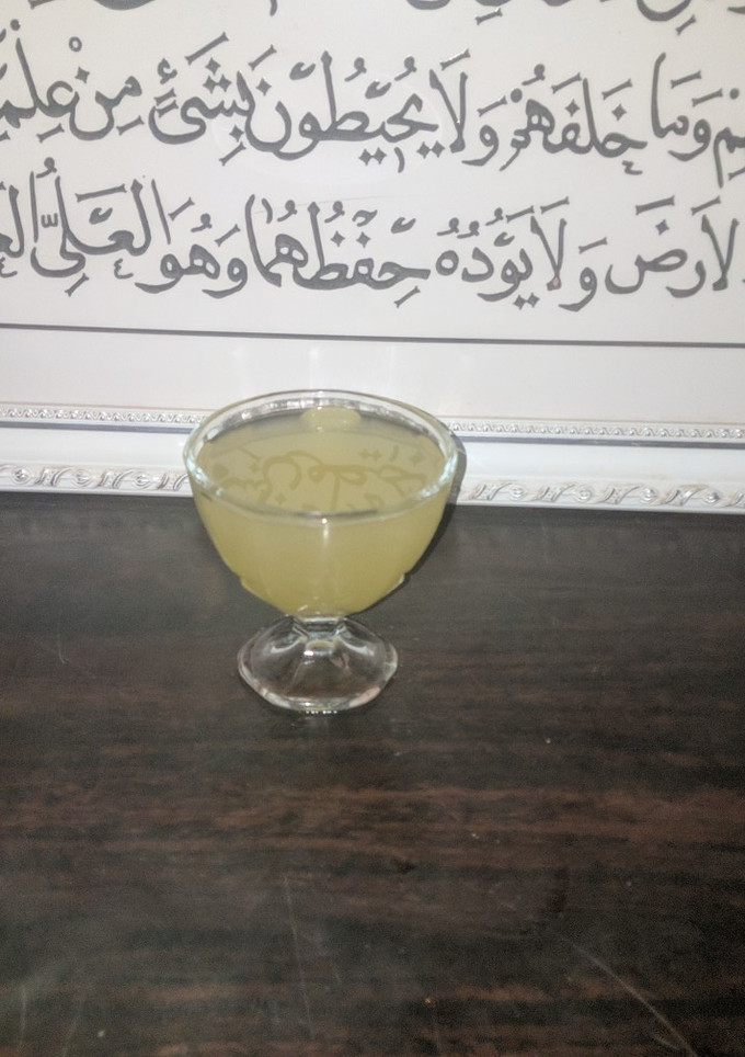 A picture of Pineapple,cucumber and ginger juice.