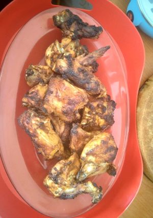 A picture of Roast chicken #authormarathon.