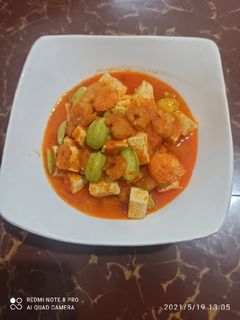 Foto resep Sambal goreng udang tahu petai