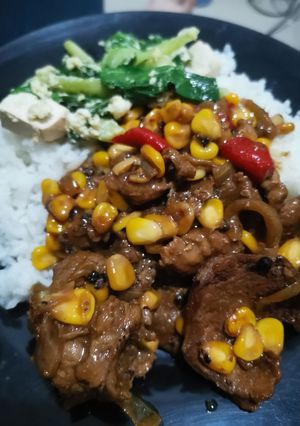 Foto resep Meat (beef/pork) blackpaper no micin (lada hitam)