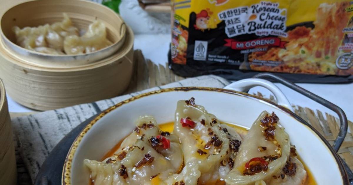 Resipi Mi sedap dumpling korean buldak cheese oleh Atie ...