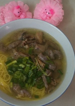 Hình của món Miến gà.
