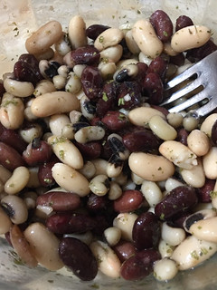 Una foto de Ensalada de porotos