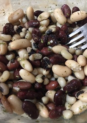 Una foto de Ensalada de porotos