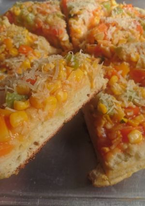 Foto resep Pizza sayur sehat dan simpel ala mama