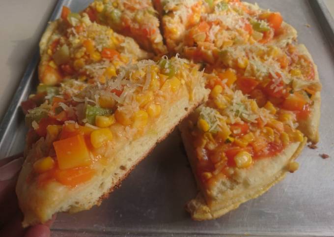 Cara Gampang Membuat Pizza sayur sehat dan simpel ala mama yang Lezat
