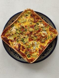 Une photo de Quiche courgettes chèvre