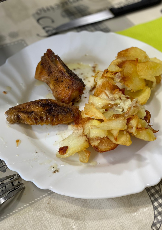 Una foto de Pollo al whisky