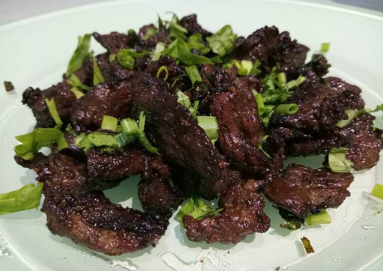 Bulgogi blackpaper(daging iris ala kore)