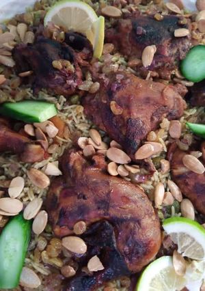 صورة لوصفة الكبسه😋 من دياتي 😋