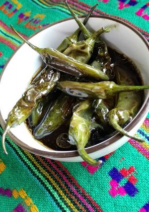 Una foto de Chiles toreados
