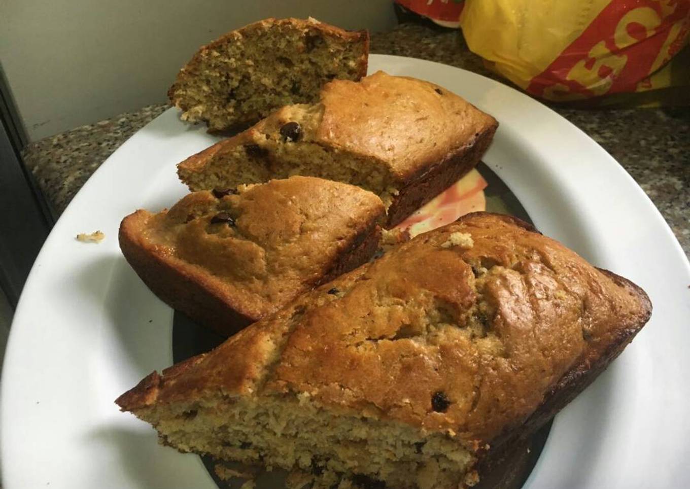 Carrot Cake with Chocolate chips toppins