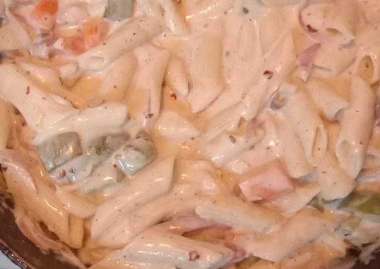 Easiest Way to Make Any-night-of-the-week White sauce pasta
