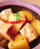Khoai tây, đậu hũ kho siêu đơn giản
