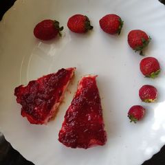 Strawberry cheesecake A picture of Strawberry cheesecake.