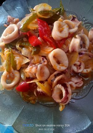 Foto resep Cumi asam manis ala² diriku 👍😅